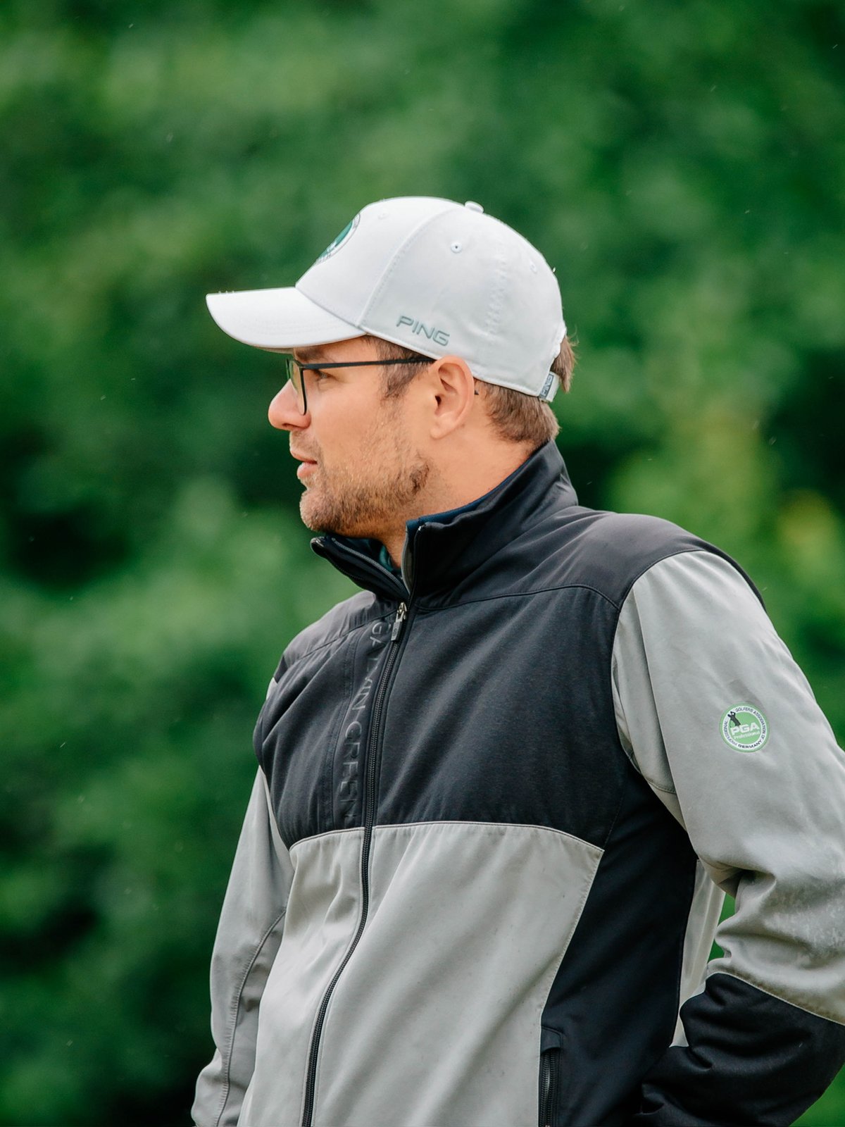 Jakob Voß beim Golftraining in Düsseldorf